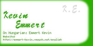 kevin emmert business card